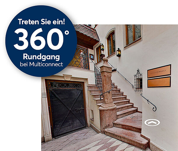 Treten Sie ein! 360° Rundgang bei Multiconnect